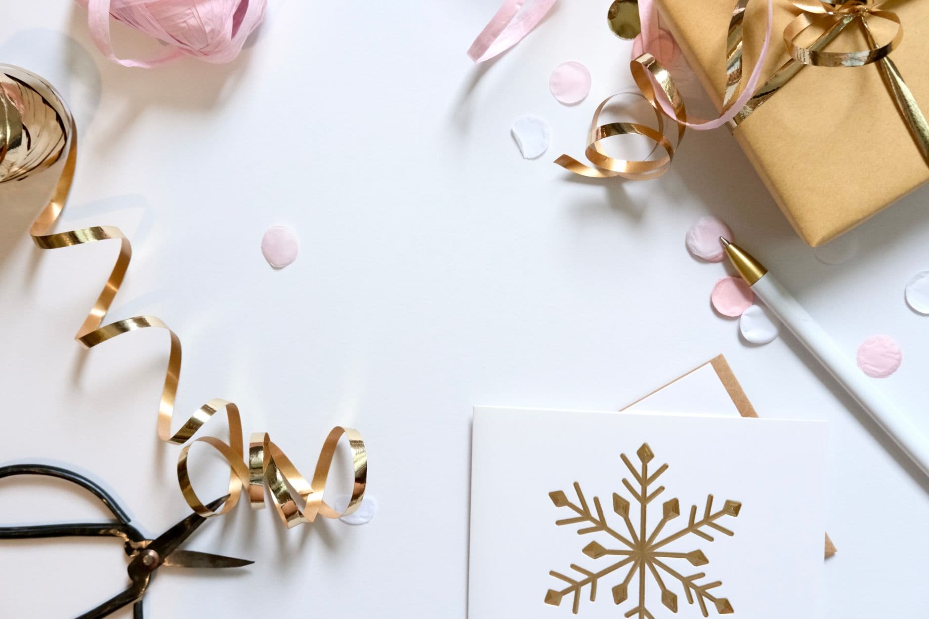 Handcrafted Gift Packaging with Gold Ribbon