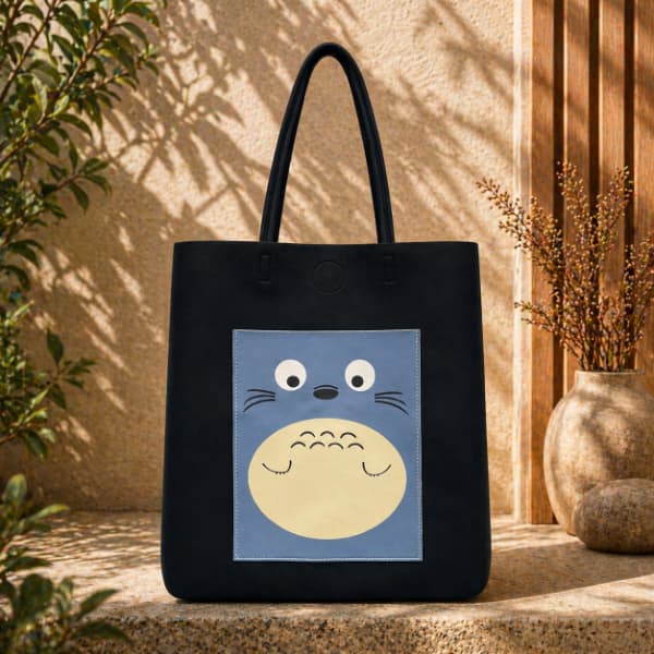 Totoro Character Canvas Tote Bag