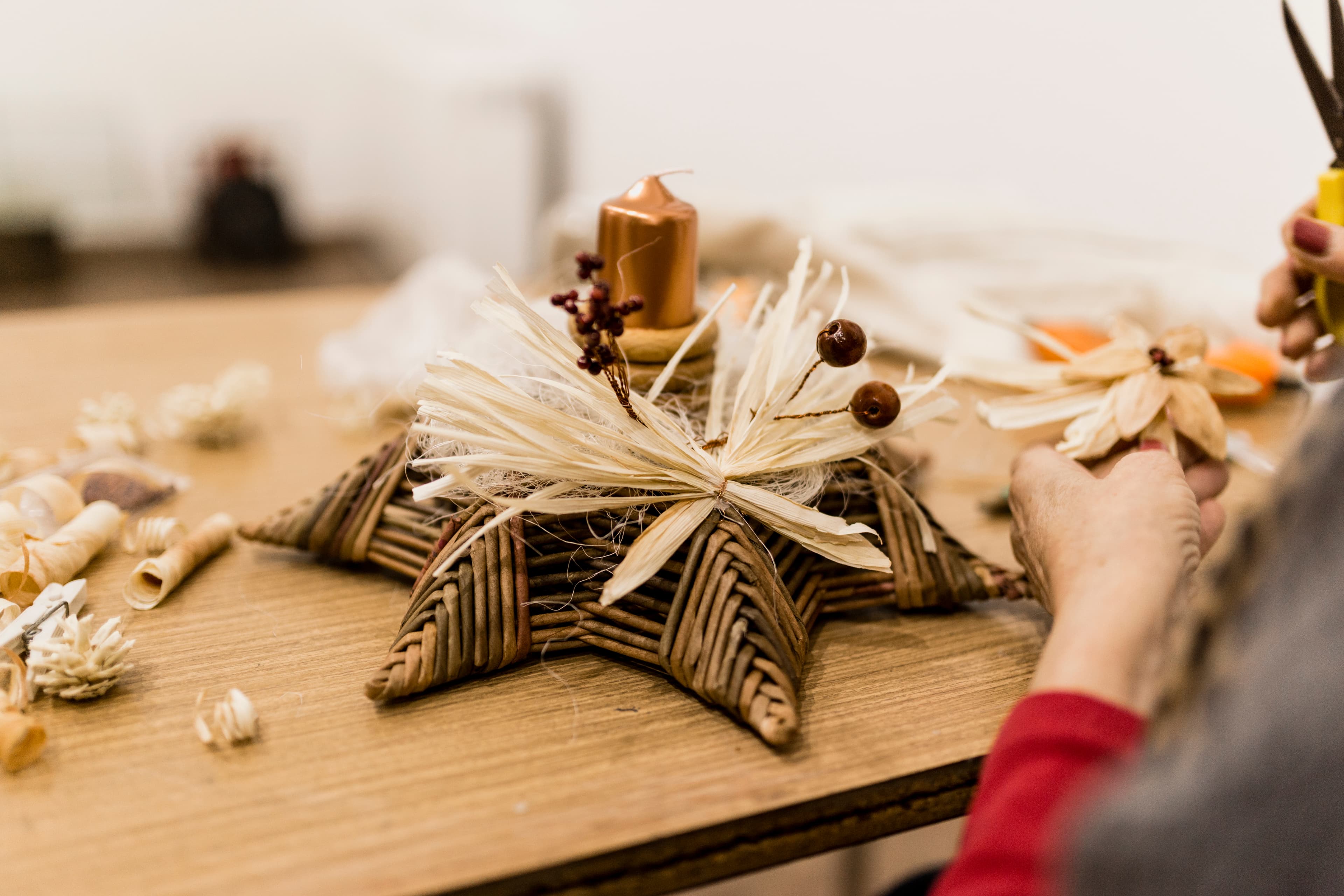 Artisan crafting handmade gifts